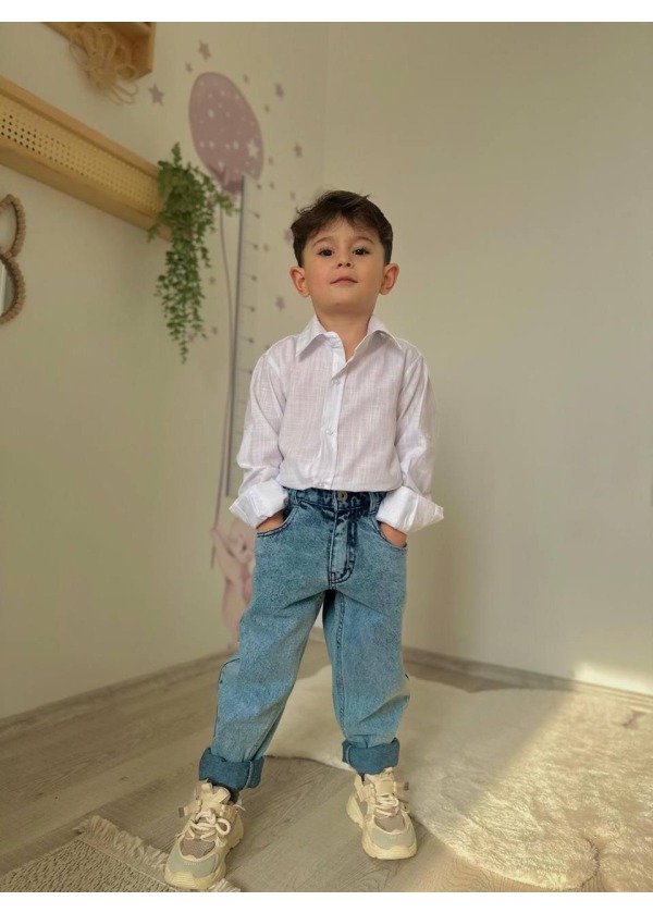 ALT KOT ÜST BEYAZ GÖMLEK PANTOLONLU TAKIM