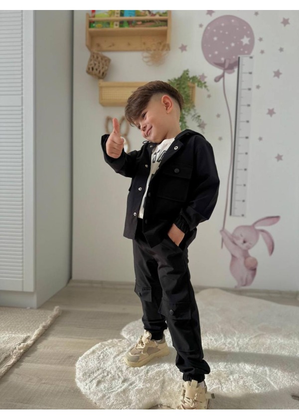 SİYAH PARAŞÜT 3LÜ TAKIM