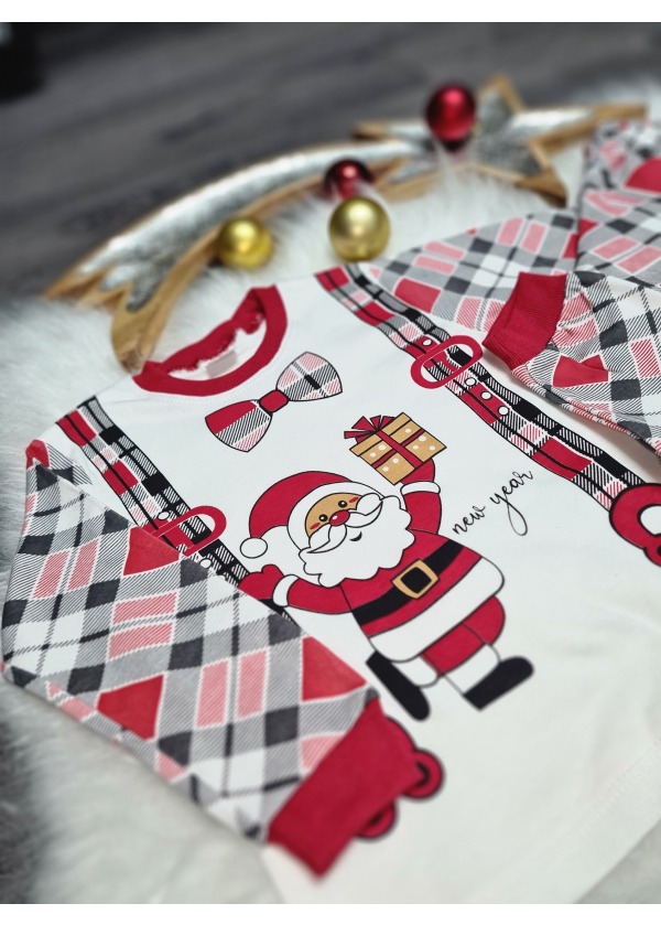 NOEL BABA KIZ ERKEK ÇOCUK PİJAMA TAKIMI
