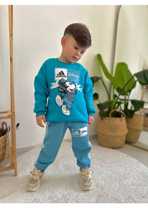 TURKUAZ MAVİ DISNEY ALT ÜST EŞOFMAN TAKIM