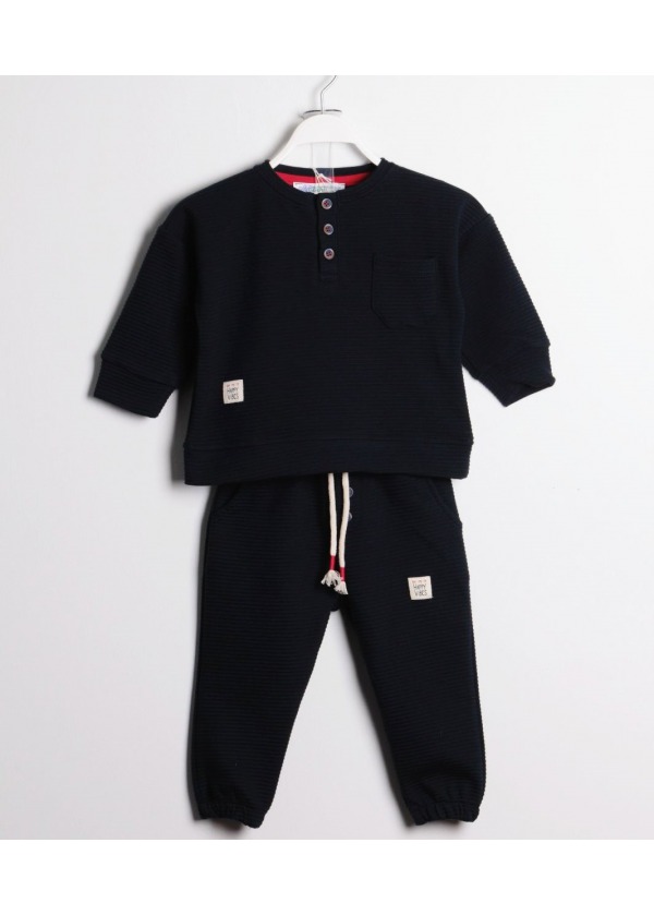 Minizoobaby  Kız-Erkek Çocuk Takım 2 li Lacivert