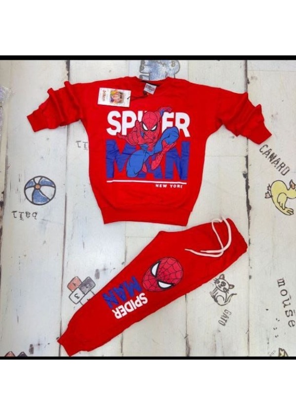 Spiderman Kırmızı Renkli Orjinal Marka Eşofman Takımı